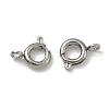 Non-Tarnish 316 Stainless Steel Spring Ring Clasps STAS-B072-08P-01-2