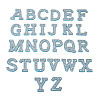Alphabet Resin Rhinestone Patches DIY-TAC0005-45F-10