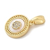 Brass Micro Pave Cubic Zirconia Pendents KK-M303-01G-03-2