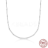 Anti-Tarnish 925 Sterling Silver Satellite Chains Necklaces LC2578-2-1