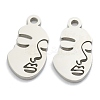 Non-Tarnish 304 Stainless Steel Pendants STAS-P276-01A-P-1
