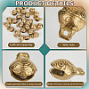 30Pcs Brass Bell Pendants KKB-CN0001-02B-C-5