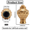 Plastic Curtain Rod Heads FIND-WH0021-33A-2