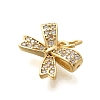 Rack Plating Brass Micro Pave Cubic Zirconia Pendant LS-KK-H508-26G-2