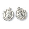 Non-Tarnish 304 Stainless Steel Pendants LS-STAS-O145-02P-1