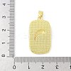 Brass Enamel Pendants KK-Z101-05G-01-3