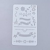 Plastic Reusable Drawing Painting Stencils Templates DIY-WH0047-20-1