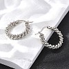 201 Stainless Steel Hoop Earrings LS-EJEW-Q026-14P-A-5