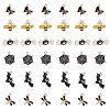 36Pcs 6 Style Light Gold Plated Alloy Pendants ENAM-ZZ0001-05-3
