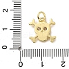 Brass Micro Pave Cubic Zirconia Charms KK-I383-08G-03-3