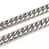 304 Stainless Steel Cuban Link Chains CHS-L001-52-1
