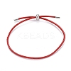 Adjustable PU Leather Cord Slider Bracelets BJEW-F412-05P-A-1