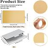 56 Sheets 8 Colors Aluminium Blank Name Cards DIY-NB0001-31-3