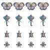 16Pcs 4 Style Alloy Big Pendants FIND-FH0002-37-1