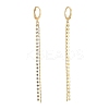 Brass Rhinestone Cup Chain Tassel Earrings EJEW-JE04336-2