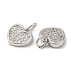 Brass with Cubic Zirconia Pendants KK-K332-22P-2