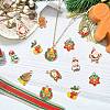 40Pcs 10 Styles Christmas Alloy Enamel Pendants FIND-CJ0003-32-6