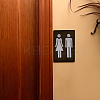 1 Set Plastic Bathroom Sign Stickers AJEW-GF0005-94A-6