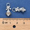 Brass Micro Pave Cubic Zirconia Pendants KK-Z127-01S-4