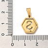 304 Stainless Steel Charms STAS-H227-01G-S-3