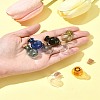 8Pcs 8 Colors Round Glass Cork Bottles Ornament BOTT-FS0001-04-9