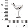 Rack Plating Brass Micro Pave Cubic Zirconia Pendants KK-NH0003-02P-3