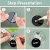 50Pcs Acrylic Round Sheet Pendants DIY-BC0014-03B-4