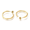 Ion Plating(IP) 304 Stainless Steel Ring Stud Earrings for Women EJEW-S227-57G-2