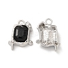 Glass Rectangle with Star Pendants PALLOY-E024-32P-02-1