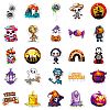 Hallowmas 50Pcs Self-Adhesive Stickers PW-WG19CA1-01-5