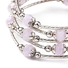 Fashion Glass Beads Wrap Bracelets BJEW-JB04989-4