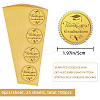 Plastic Self Adhesive Gold Foil Embossed Stickers DIY-WH0211-352-2
