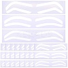 24Pcs 3 Styles Plastic Eyebrow Tattoo Practice Skin AJEW-CP0009-58A-1