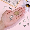 100Pcs 10 Style Tibetan Style Alloy Pendants TIBEP-CJ0001-75-4