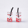 Glass Bottle Pendants CRES-N017-06E-2