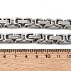 Non-Tarnish 201 Stainless Steel Byzantine Chain Necklaces NJEW-V0292-07-3