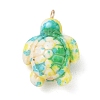 Brass & Resin Pendants RE-CBA9A00-01G-03-1