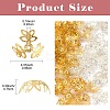 50g 2 Colors Plated Iron Fancy Bead Caps IFIN-YW0003-96-3