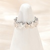 Brass Adjustable Cuff Rings for Women RJEW-B132-01A-P-2
