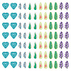 60G 6 Style Handmade Polymer Clay Cabochons PORC-TA0001-08B-3