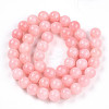Natural Dyed Yellow Jade Gemstone Bead Strands G-R271-8mm-YXS22-3