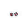 12/0 Two Tone Opaque Glass Seed Beads SEED-T006-01A-A04-4