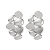 304 Stainless Steel Stud Earrings EJEW-K295-15P-1