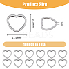 100Pcs 304 Stainless Steel Linking Ring STAS-DC0016-07-2