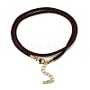 Nylon Milan Cord Necklace Making MAK-M028-01G-20-2
