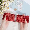 Sparkle Sequins Wide Elastic Dress Belts AJEW-WH20128-026P-02-3