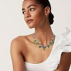 304 Stainless Steel Necklaces & Hoop Earring Sets SJEW-YW00001-5