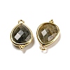 Natural Labradorite Faceted Pendants G-M431-15G-04-2