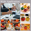 3Pcs 3 Styles Glass Pumpkin Display Decorations DJEW-PH0001-68A-5