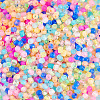 1200Pcs 12 Colors 6/0 Luminous Glass Seed Beads SEED-TA0001-51-2